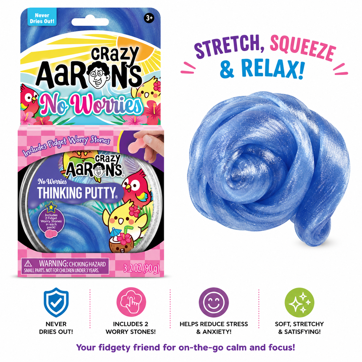 Crazy Aaron's No Worries Thinking Putty