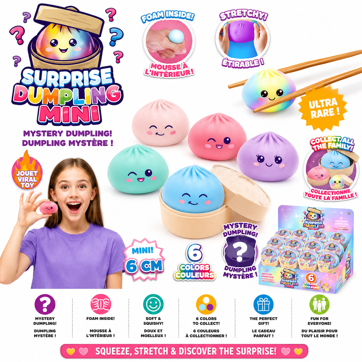 Ricochet Surprise Dumpling Mini Mystery Plush