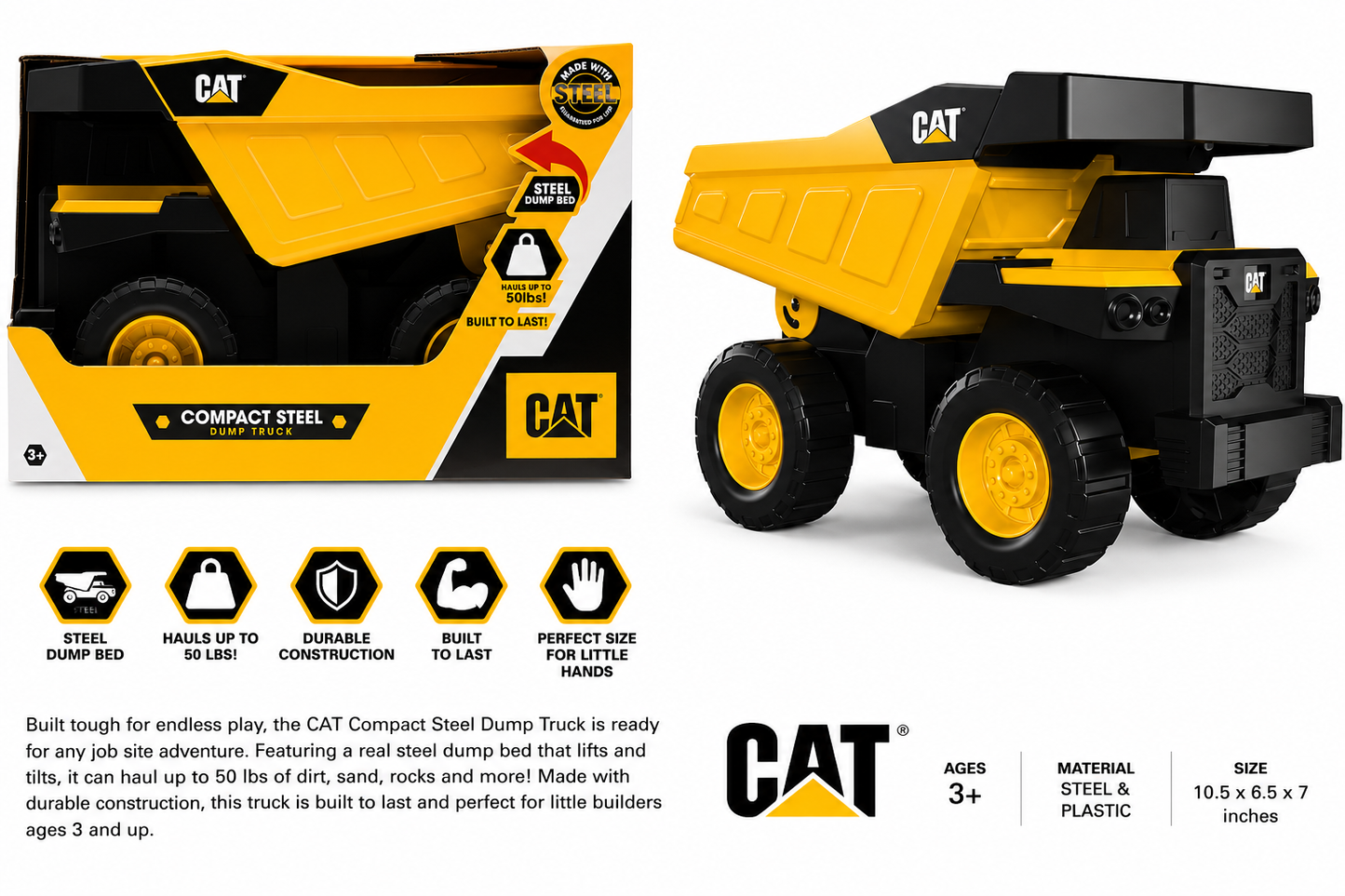 CAT Compact Steel Dump Truck