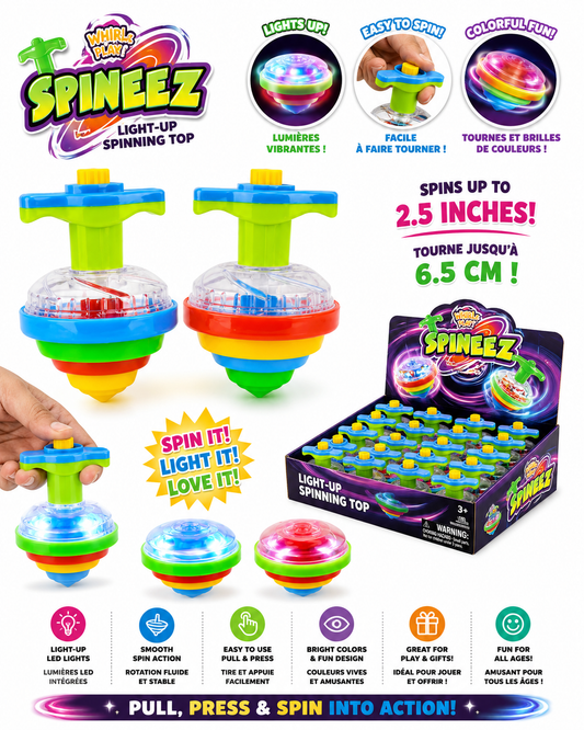 Ricochet Spineez Light-Up Spinning Top