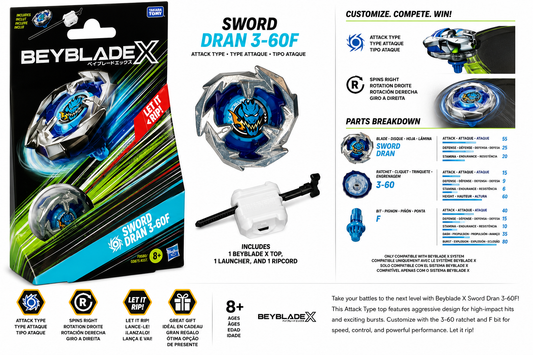 Hasbro Beyblade X Sword Dran Starter Pack